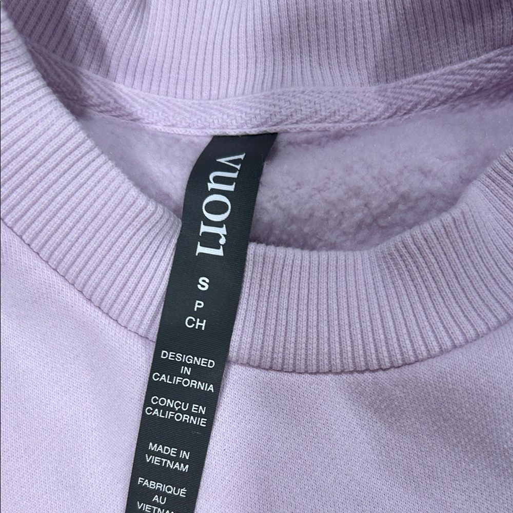 Vuori restore oversized crew 2.0 in sold out lilac breeze color - Picture 6 of 8